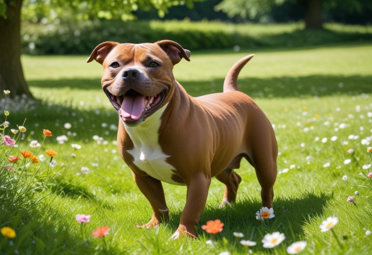 Staffordshire bullterrier – en underbar familjehund! illustration
